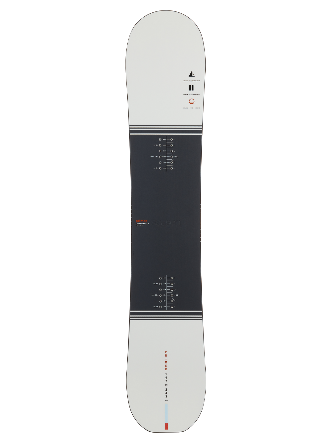 Season Primer Snowboard | Gray | Season Eqpt. | Intermediate level Season Primer Snowboard | Gray | Season Eqpt. | Intermediate level