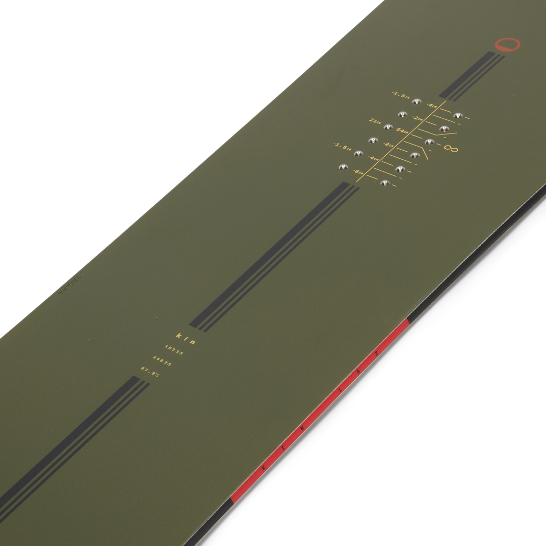Kin Snowboard — studio product photo