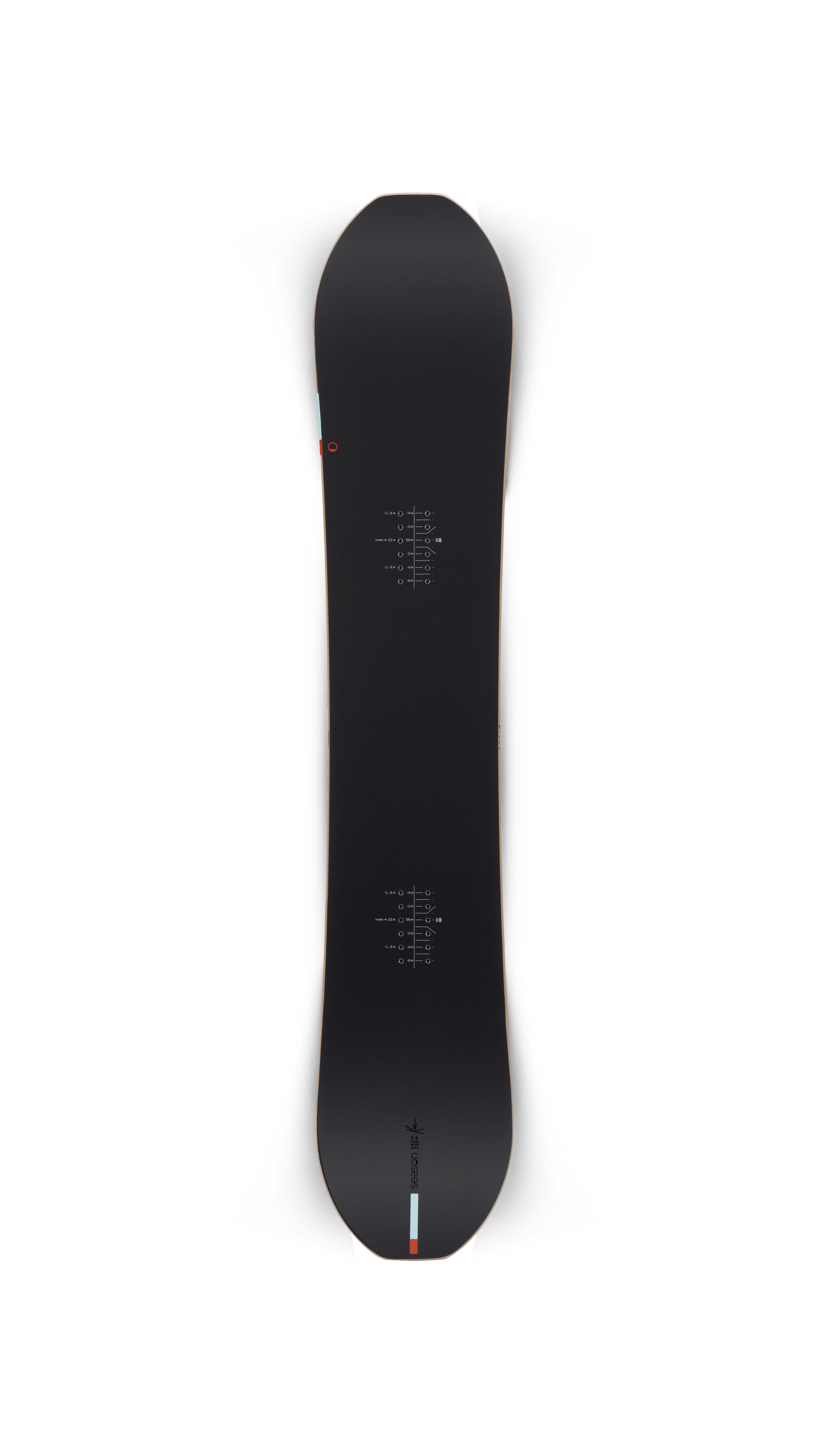Season Kin Snowboard | Black | Season Eqpt. | The best twin snowboard ...